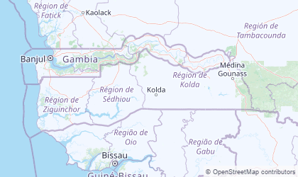 Landkarte von Kolda