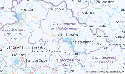 Landkarte von Chalatenango