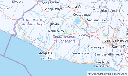 Landkarte von Sonsonate