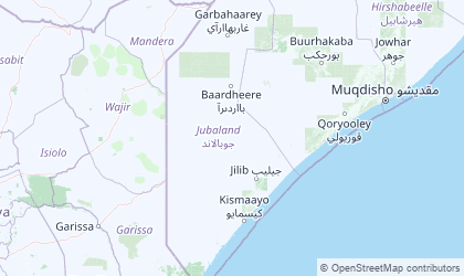 Landkarte von Jubaland
