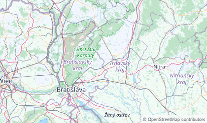 Landkarte von Trnavský
