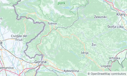 Landkarte von Goriška