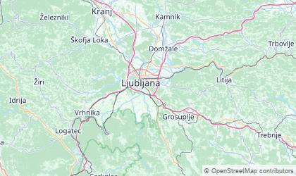 Landkarte von Osrednjeslovenska