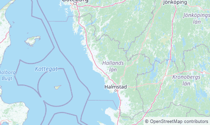 Landkarte von Halland