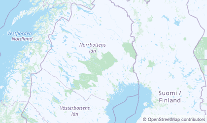 Landkarte von Norrbotten