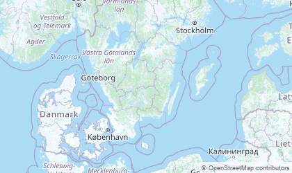 Landkarte von Südschweden