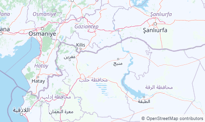 Landkarte von Aleppo
