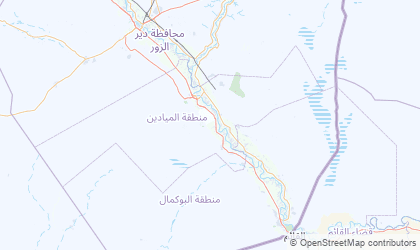 Landkarte von Deir ez-Zor