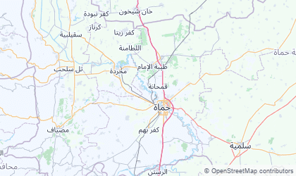 Landkarte von Hama