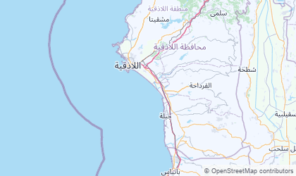 Landkarte von Latakia