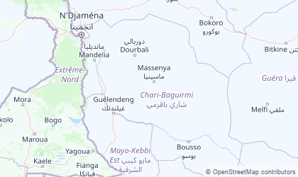 Landkarte von Chari-Baguirmi