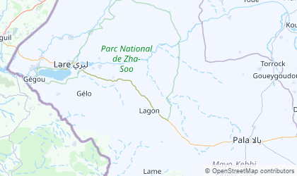 Landkarte von Mayo-Kebbi Ouest