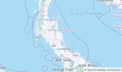 Landkarte von Süd-Thailand