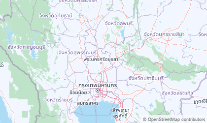 Landkarte von Zentral-Thailand