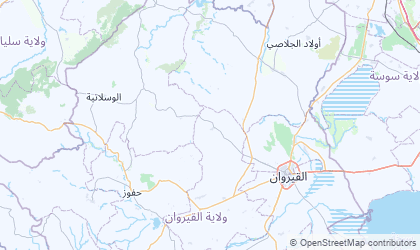 Landkarte von Al Qayrawan