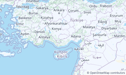 Landkarte von Mittelmeerregion