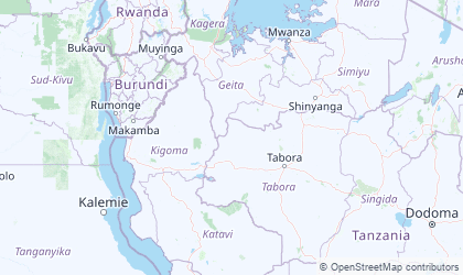 Landkarte von Kigoma-Tabora