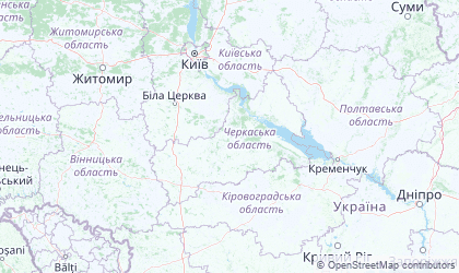 Landkarte von Cherkasy
