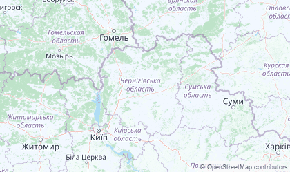 Landkarte von Chernihiv