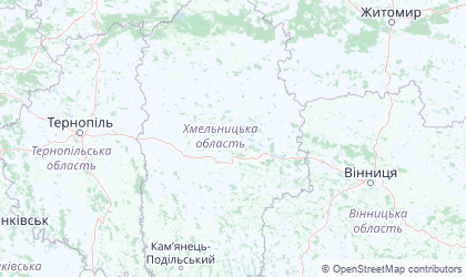 Landkarte von Khmelnytskyi