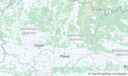 Landkarte von Rivne