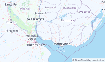 Landkarte von Rio de la Plata