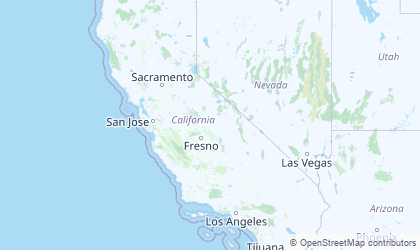 Landkarte von California
