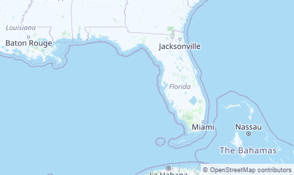 Landkarte von Florida