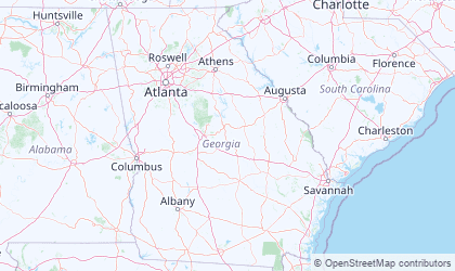 Landkarte von Georgia
