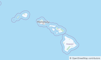 Landkarte von Hawaii