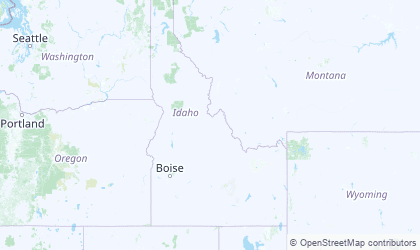 Landkarte von Idaho