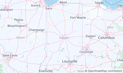 Landkarte von Indiana