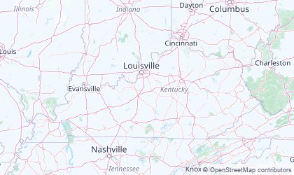 Landkarte von Kentucky