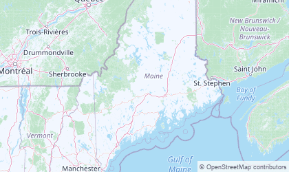 Landkarte von Maine