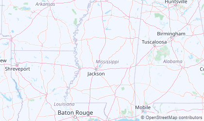 Landkarte von Mississippi