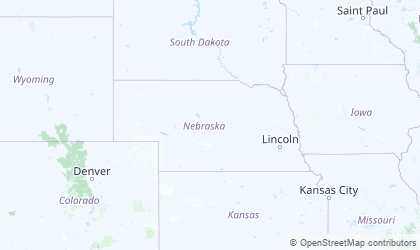 Landkarte von Nebraska