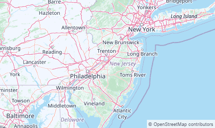 Landkarte von New Jersey