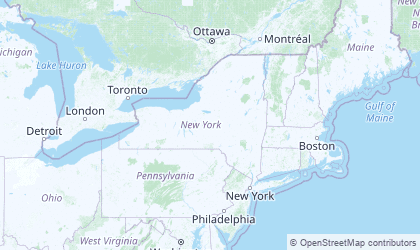 Landkarte von New York