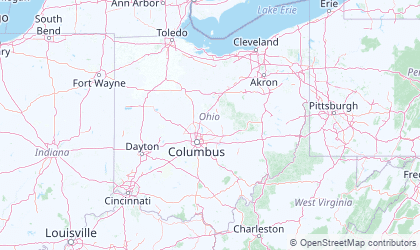 Landkarte von Ohio