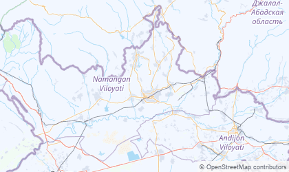 Landkarte von Namangan