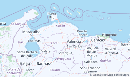 Landkarte von Centroccidental