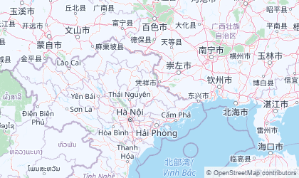 Landkarte von Nordost-Vietnam
