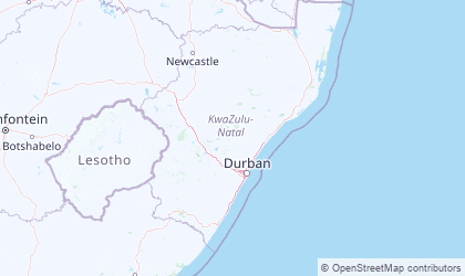 Landkarte von KwaZulu-Natal