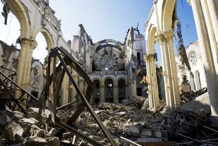 Erdbeben in Cathedral in Haiti 2010, Haiti